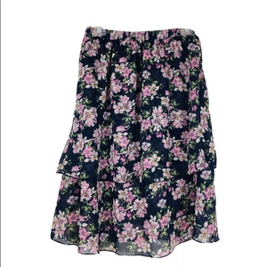 Show Me Your Mumu‎ Small Floral Tiered Midi Skirt Womens 2 XS BRAND NEW